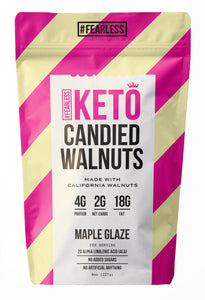 Keto Maple Glaze Candied Walnuts